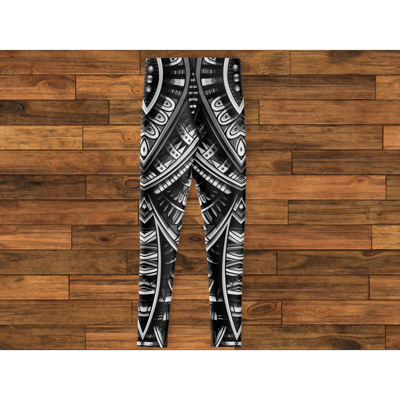 Sienna Tribal Line Art 8 BW | Leggings