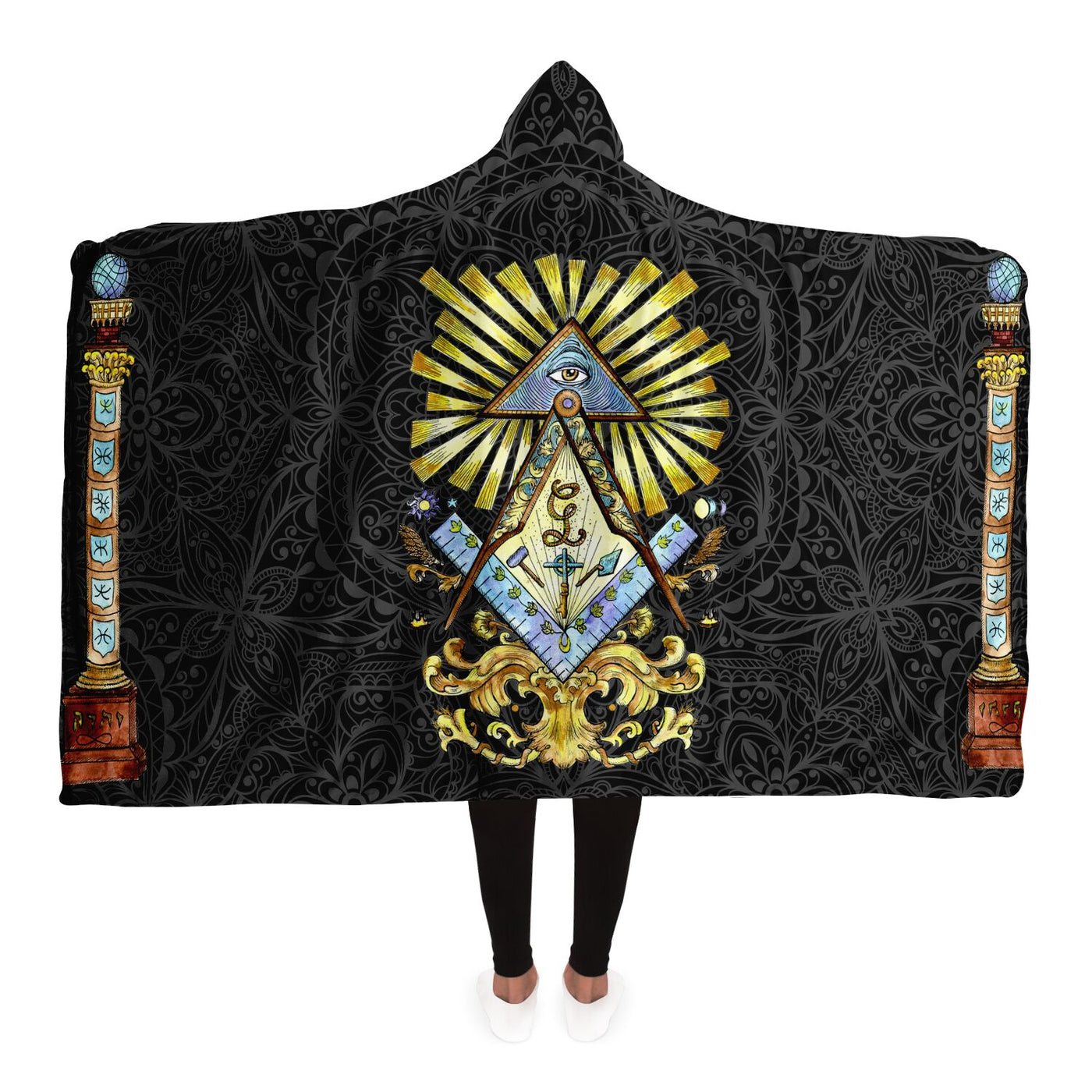 Black witchy 27 Hooded Blanket-Frontside-Design_Template copy