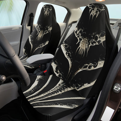 Gray Throne Of Bones Gothic | Car Seat Covers