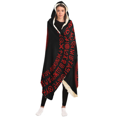Rosy Brown witchy 17 Hooded Blanket-Frontside-Design_Template copy
