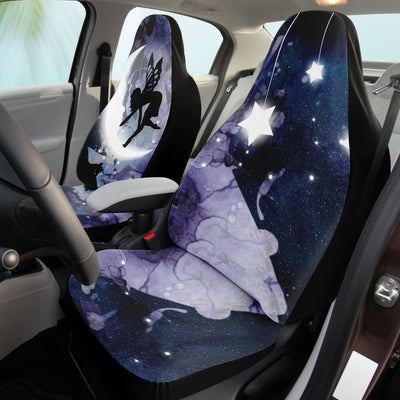 Gray Fairycore Moon & Stars | Car Seat Covers