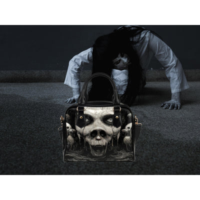 Dark Slate Gray Disfigured Demon 2 | Leather Shoulder Bag
