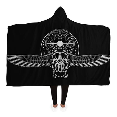 Black egyptian Hooded Blanket-Frontside-Design_Template copy