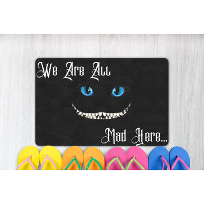 Light Gray We Are All Mad 1 | Doormat