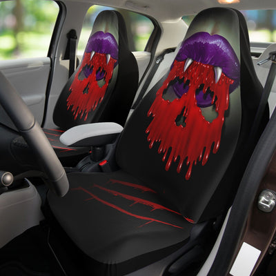 Black Vampires Kiss Halloween Horror | Car Seat Covers
