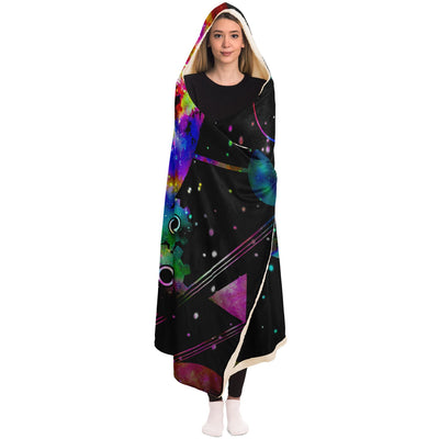 Black starry 4 Hooded Blanket-Frontside-Design_Template copy