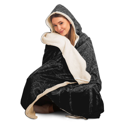 Light Gray hippie 26 Hooded Blanket-Frontside-Design_Template copy