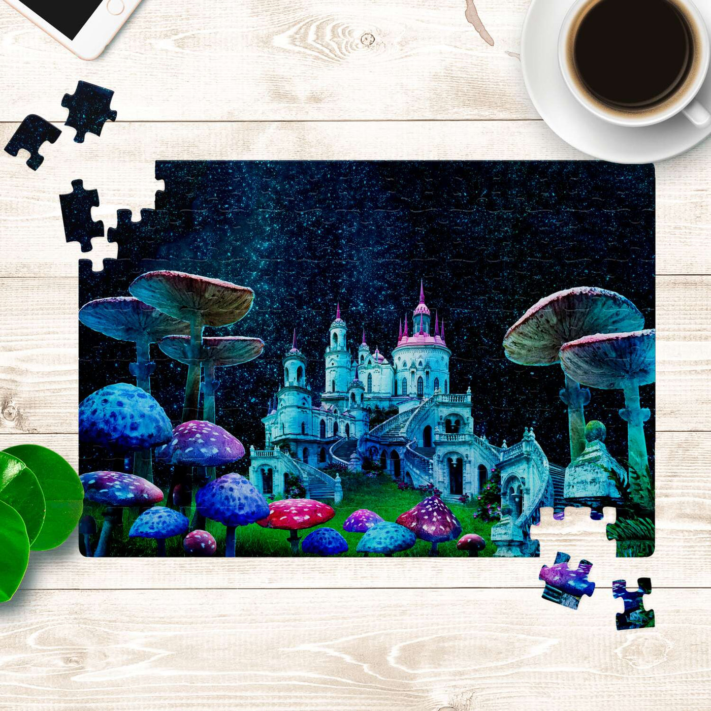 Beige Magic Mushroom Castle | Jigsaw Puzzle