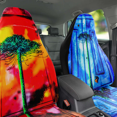 Dark Slate Gray Doors To Another World | Car Seat Covers
