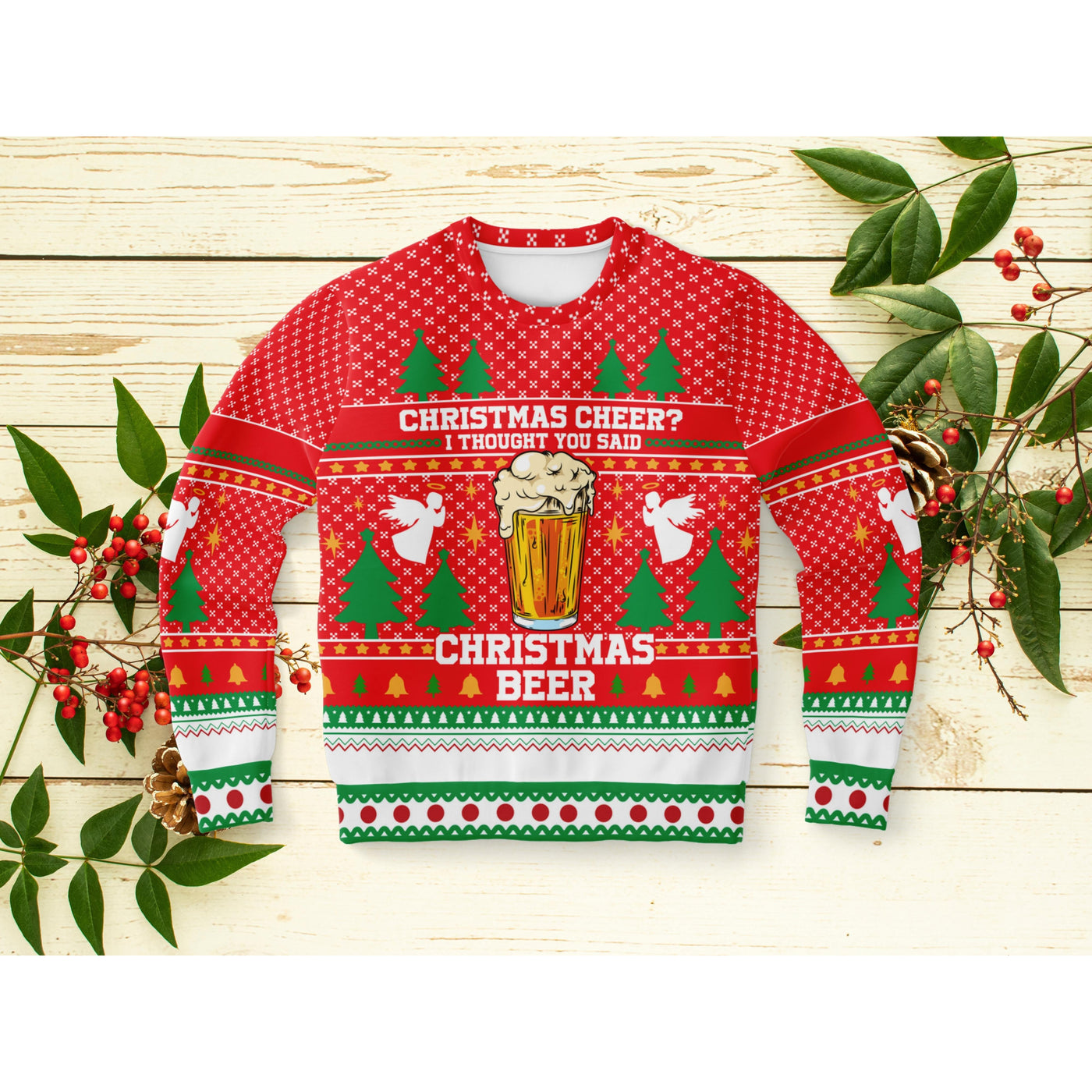 Antique White Christmas Beer | Ugly Xmas Sweater