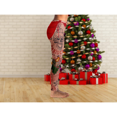 Tan Santa Tattoo | Leggings