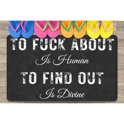 Tan Fuck About And Find Out | Doormat