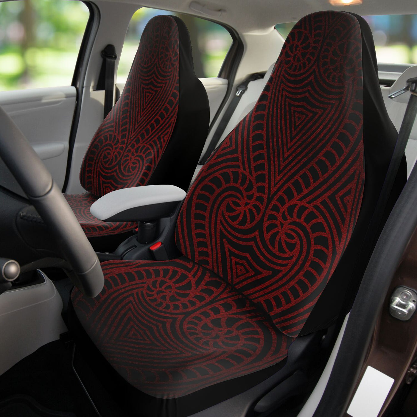 Black Tribal Line Art 10 | Car Seat Covers
