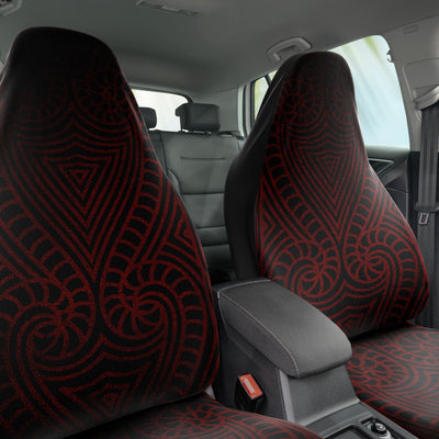 Dark Slate Gray Tribal Line Art 10 | Car Seat Covers