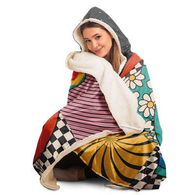 Gray hippie 6 Hooded Blanket-Frontside-Design_Template copy