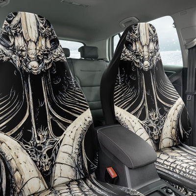 Dark Slate Gray Thone Of Bones 3 Gothic | Car Seat Covers
