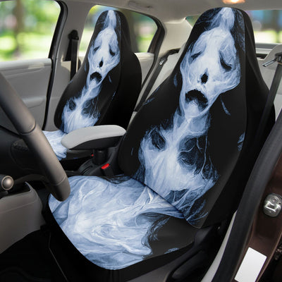 Black Disfigured Woman With No Face | Car Seat Covers