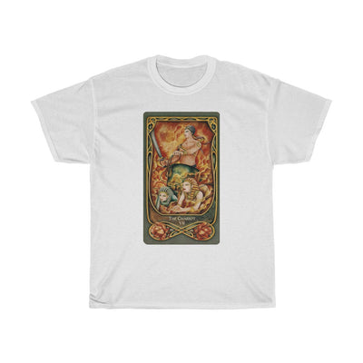 Light Gray The Chariot Tarot Card | T-Shirt