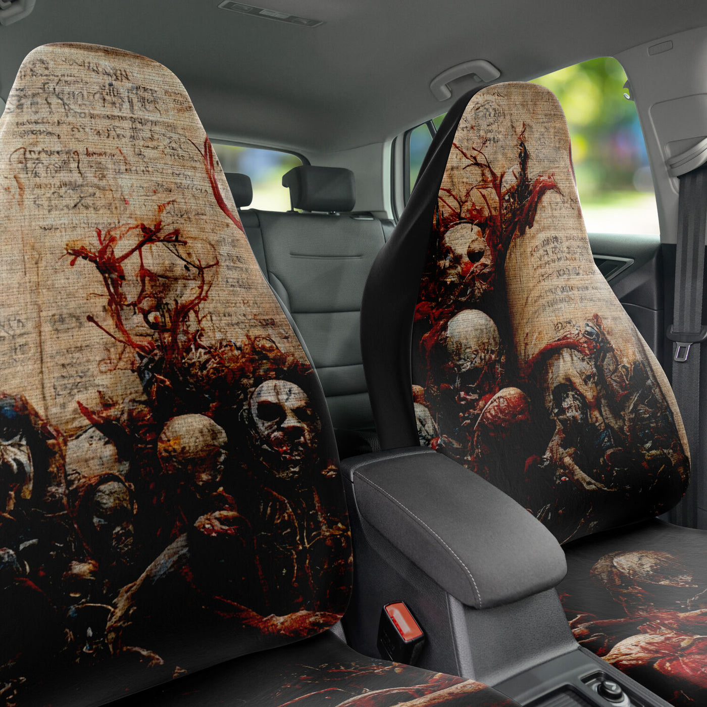 Dark Slate Gray Book Of The Dead Horror Art | Car Seat Covers