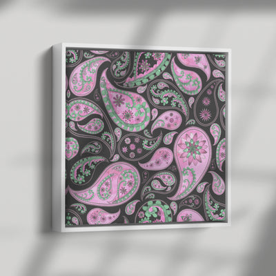 Abstract Pink | Framed Canvas Print