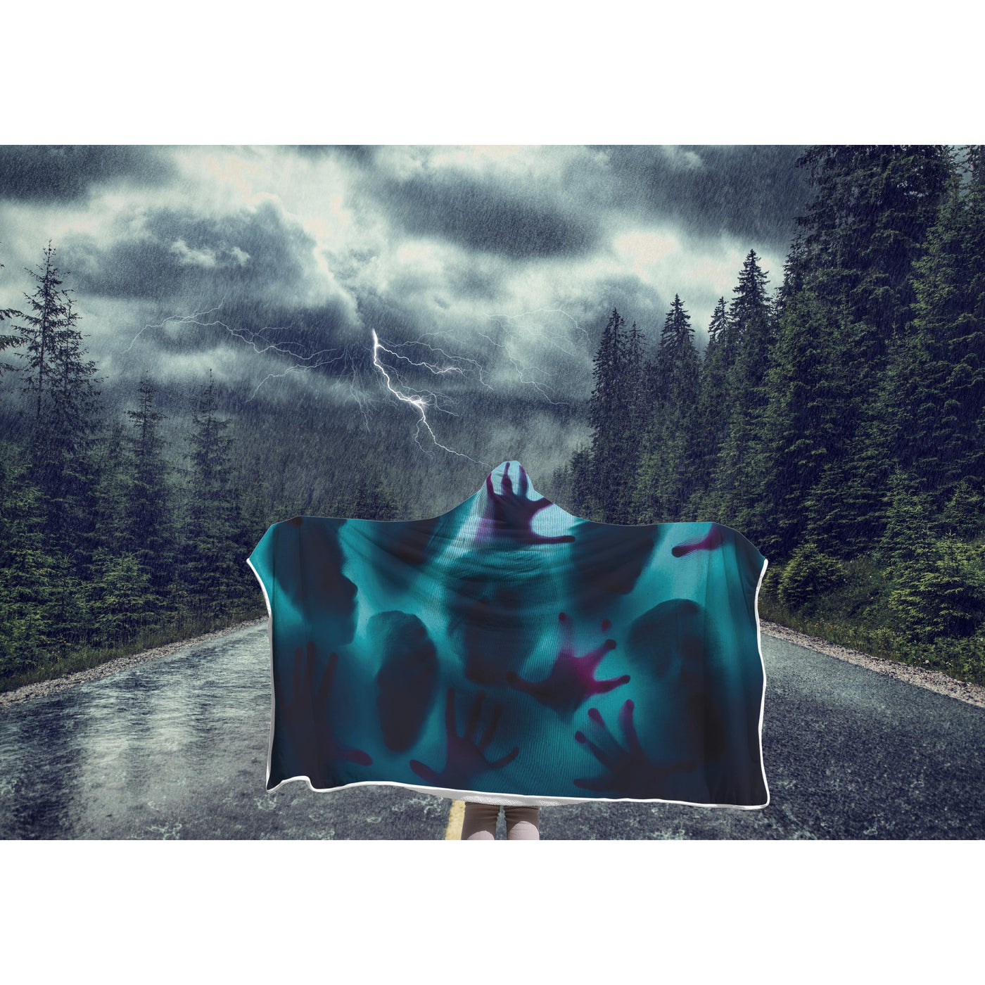 Dark Slate Gray Souls In Agony Trying To Escape | Hooded Blanket