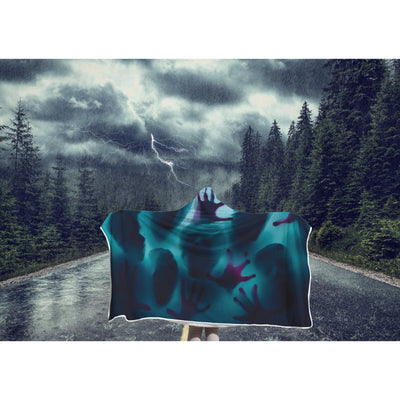 Dark Slate Gray Souls In Agony Trying To Escape | Hooded Blanket