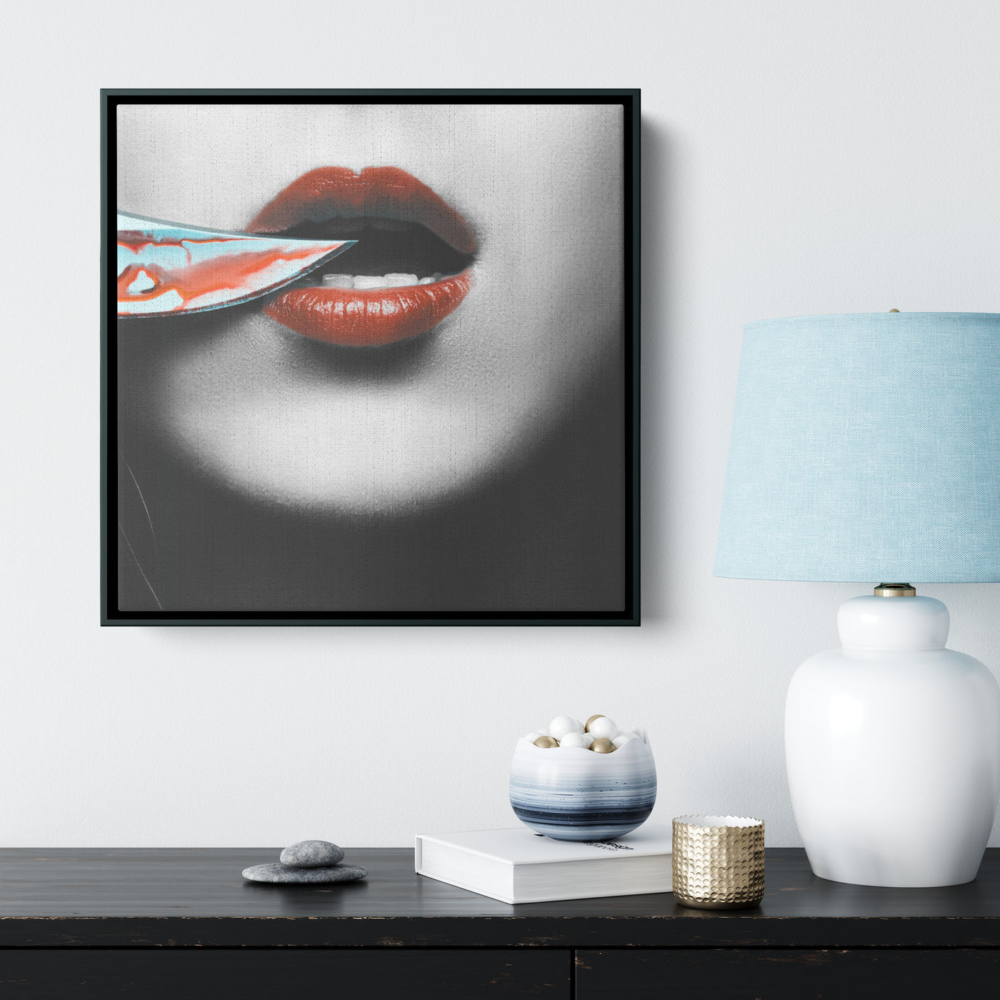 Blood Lust 3 | Framed Canvas Print