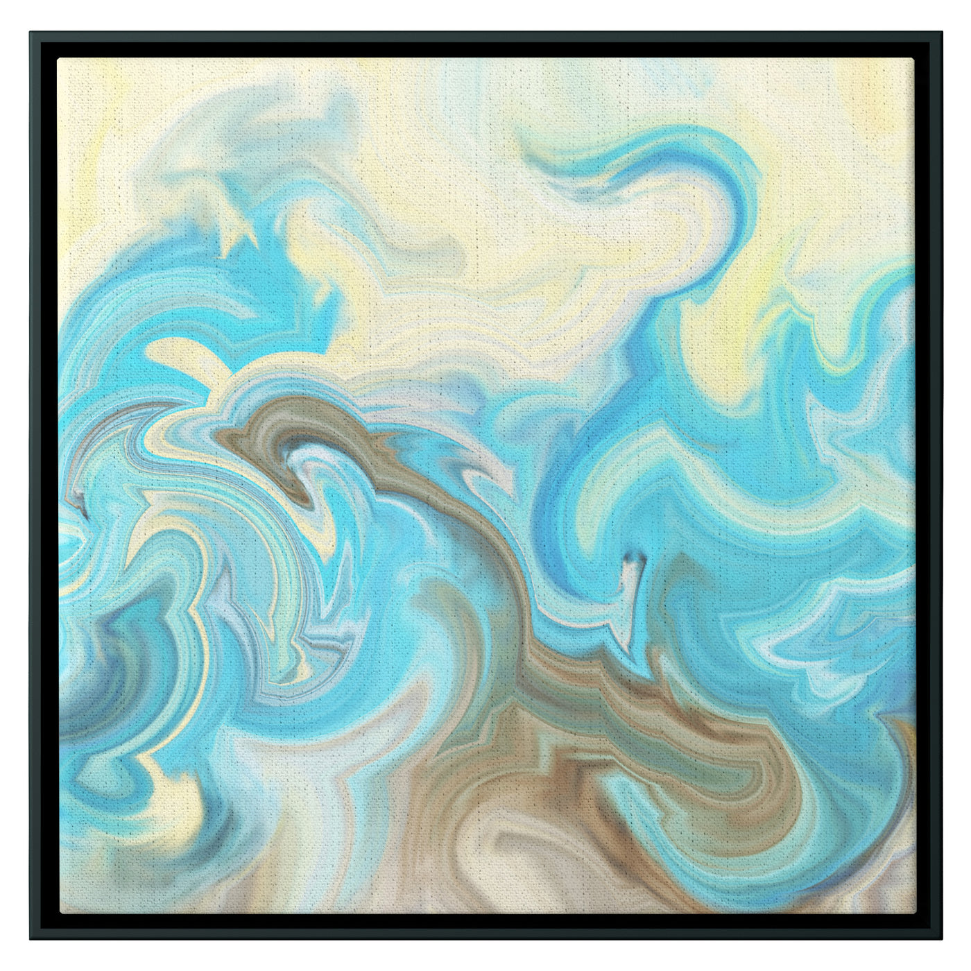 Calming Abstract Office Art 2 | Framed Canvas Print