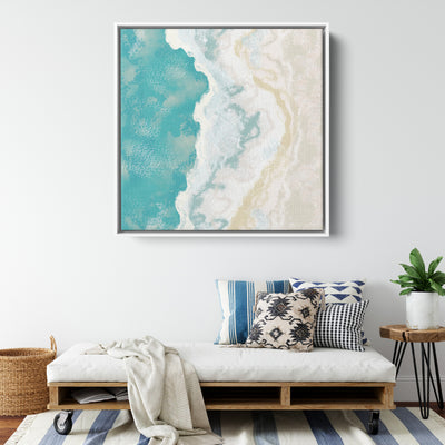 Calming Abstract Office Art 8 | Framed Canvas Print