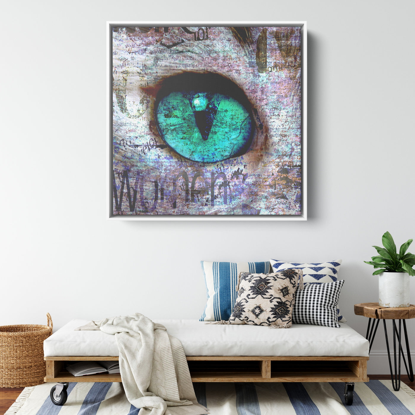 Cats Eye | Framed Canvas Print