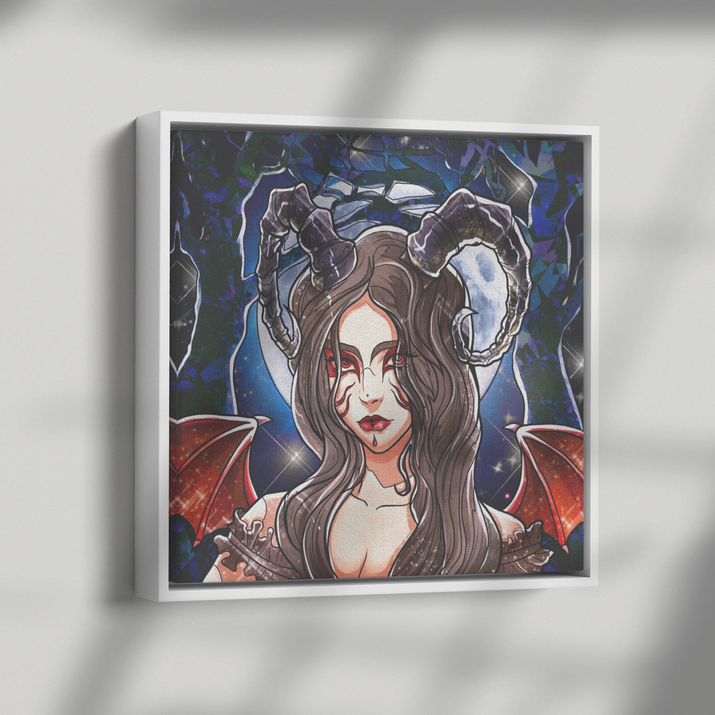 Cute Demon | Framed Canvas Print