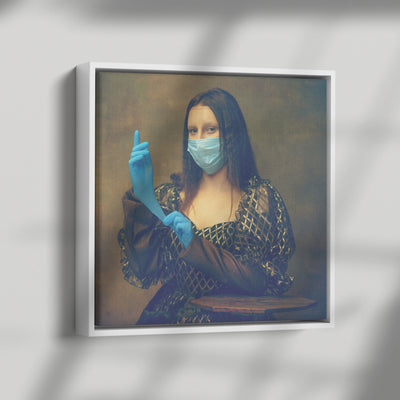 Doctor Mona Lisa | Framed Canvas Print