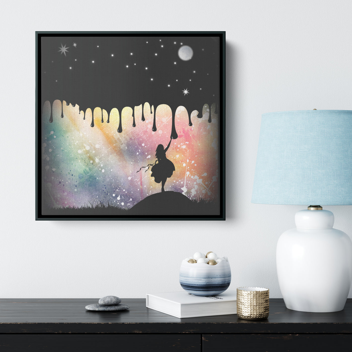 Fantasy Silhouette 1 | Framed Canvas Print