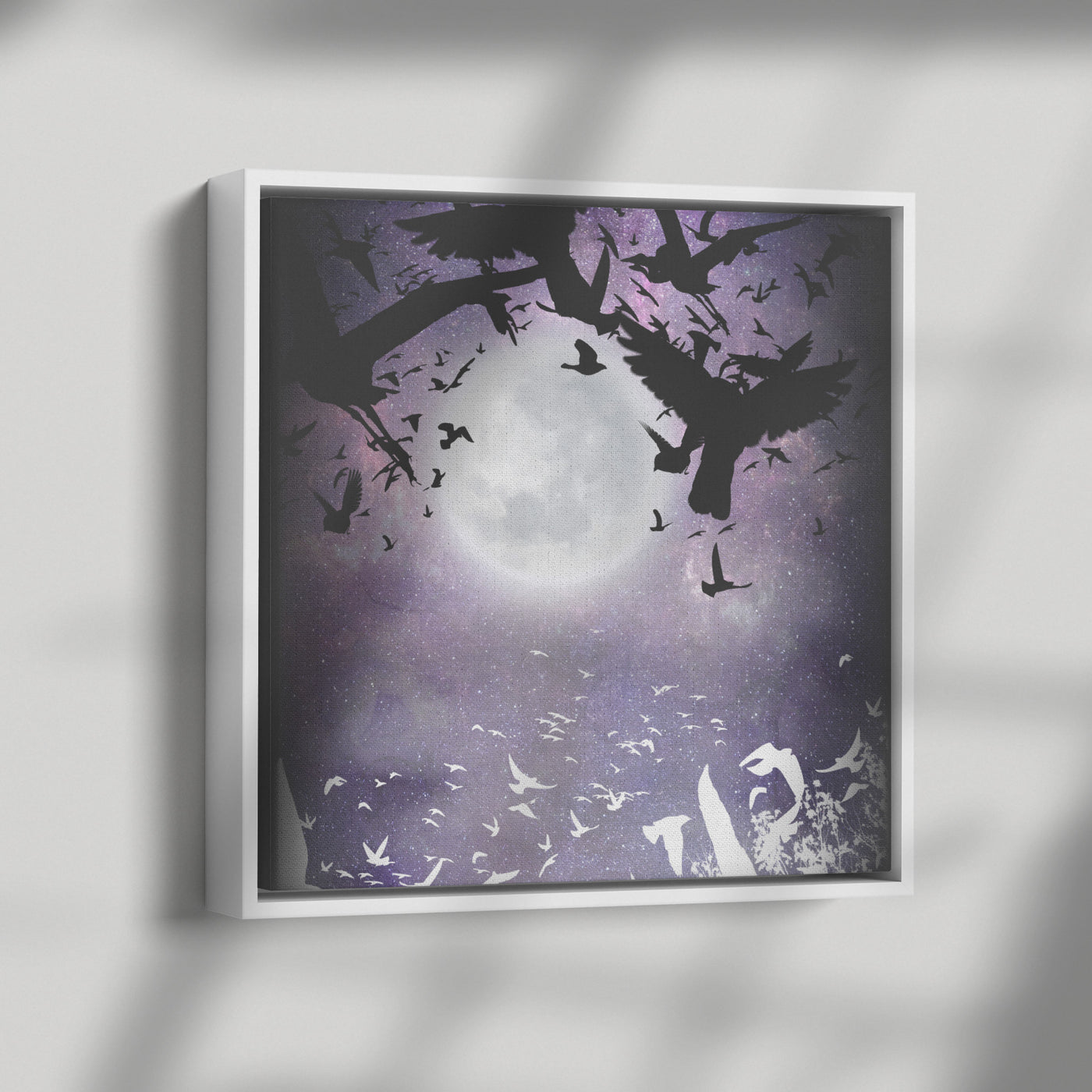 Gothic Night Sky | Framed Canvas Print