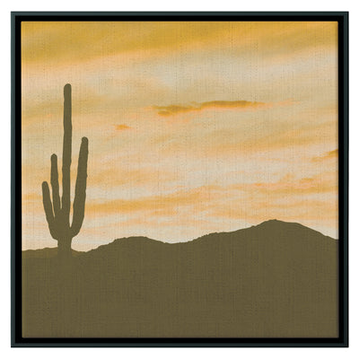 Grunge Desert | Framed Canvas Print