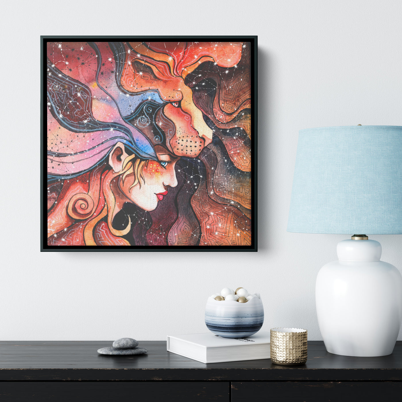 Leo Astrology | Framed Canvas Print