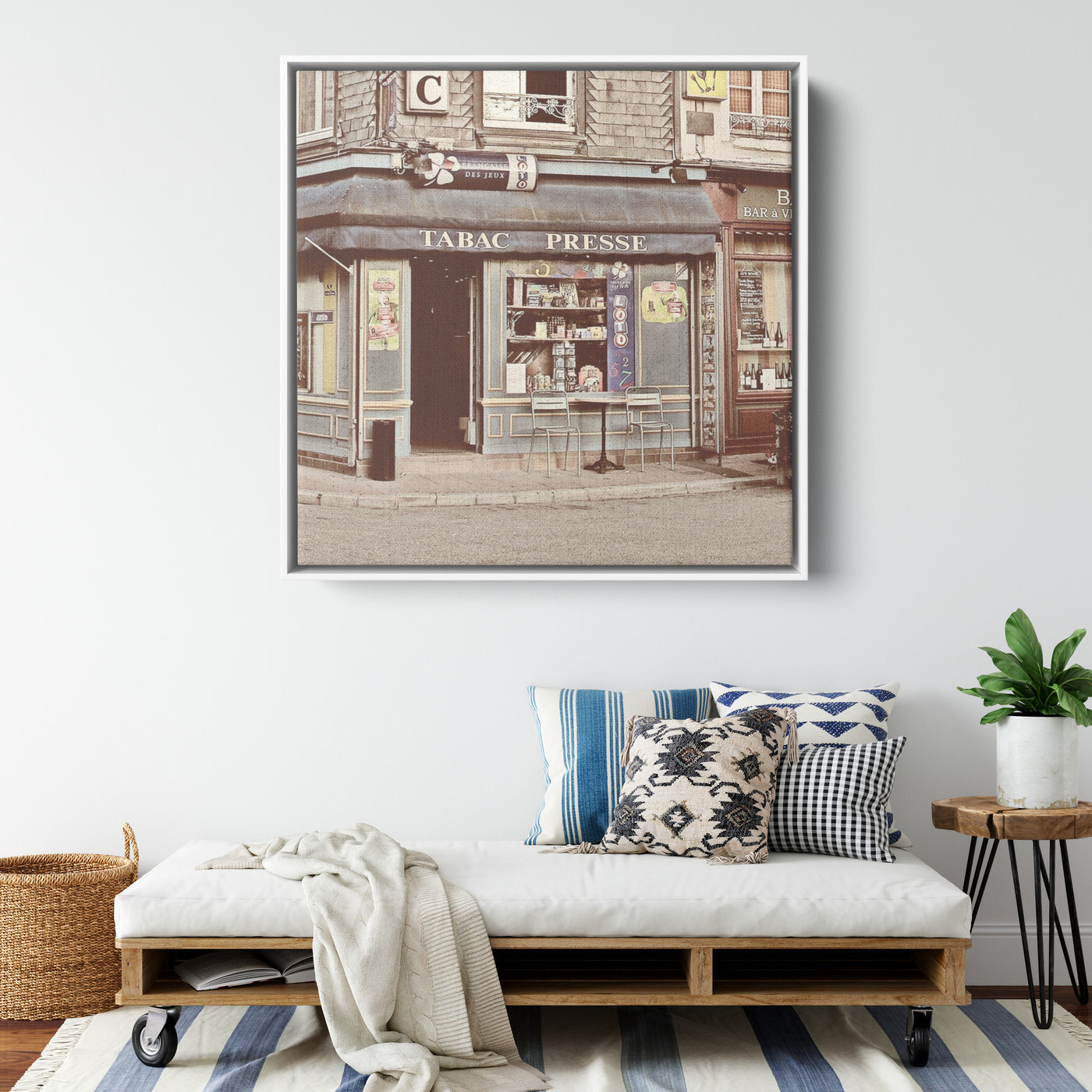 Old Time Store Front | Framed Canvas Print
