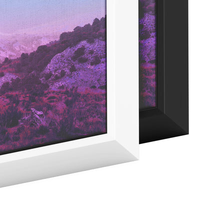 Purple Mountains | Framed Canvas Print