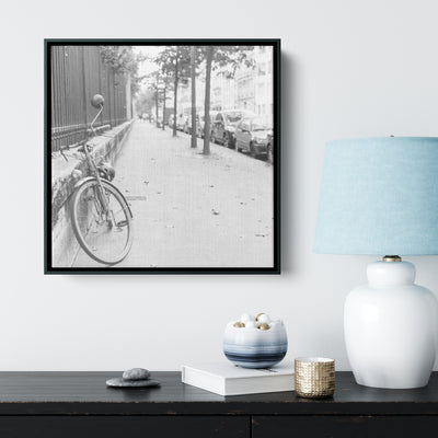 Retro Sidewalk | Framed Canvas Print