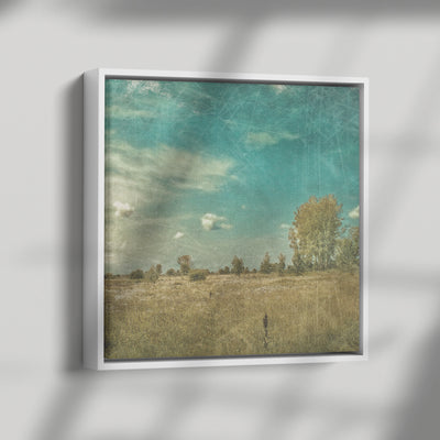 Retro Styled Outdoors | Framed Canvas Print