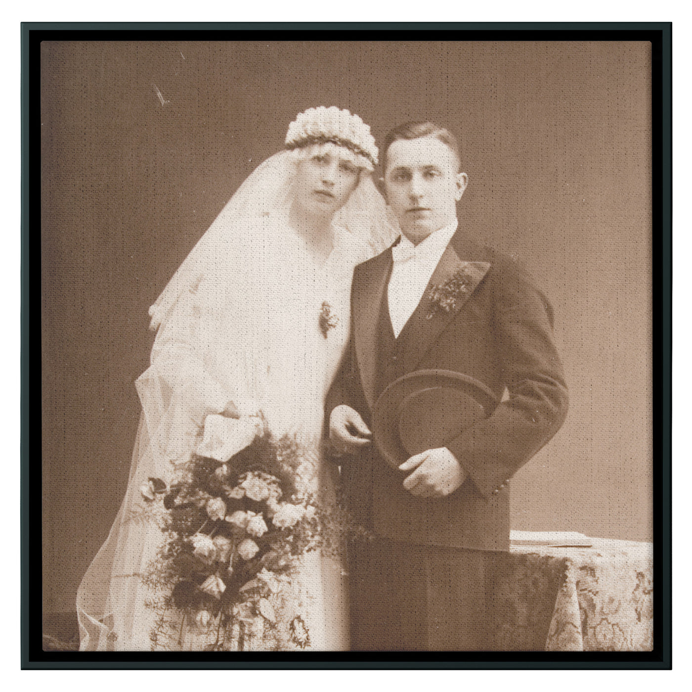 Retro Wedding 1920's Styled | Framed Canvas Print