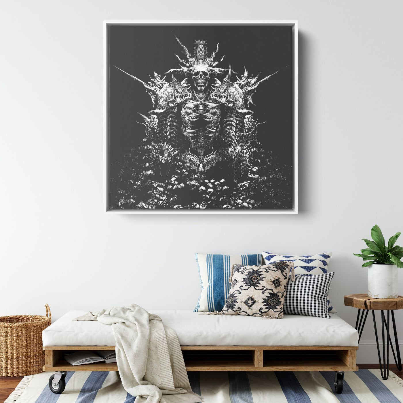 Skull King | Framed Canvas Print