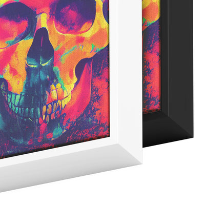 Tie Dye Skull Pop Art 2 | Framed Canvas Print