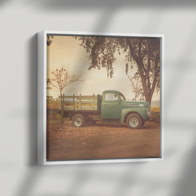 Vintage Pickup Truck | Framed Canvas Print