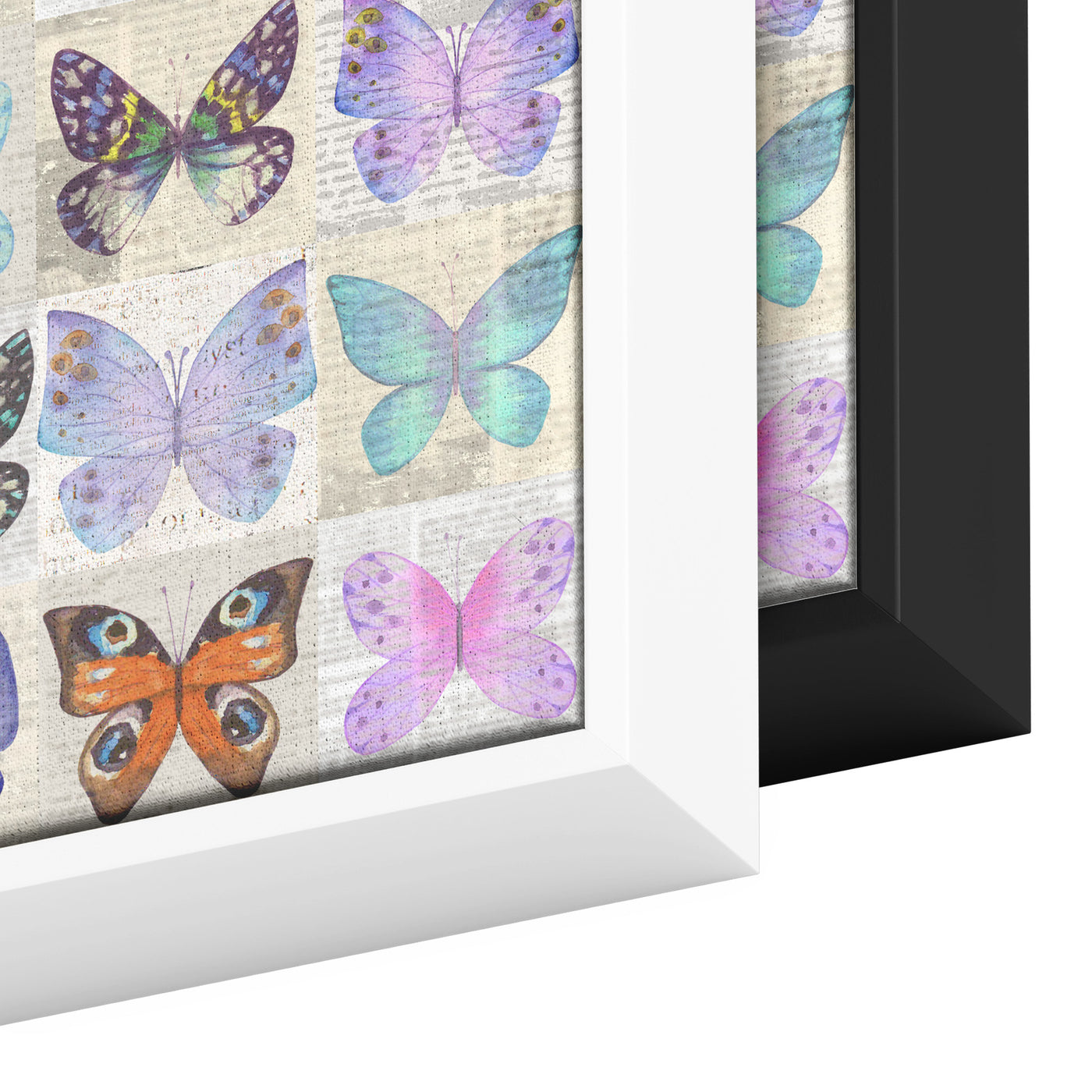 Watercolor Butterflies 2 | Framed Canvas Print