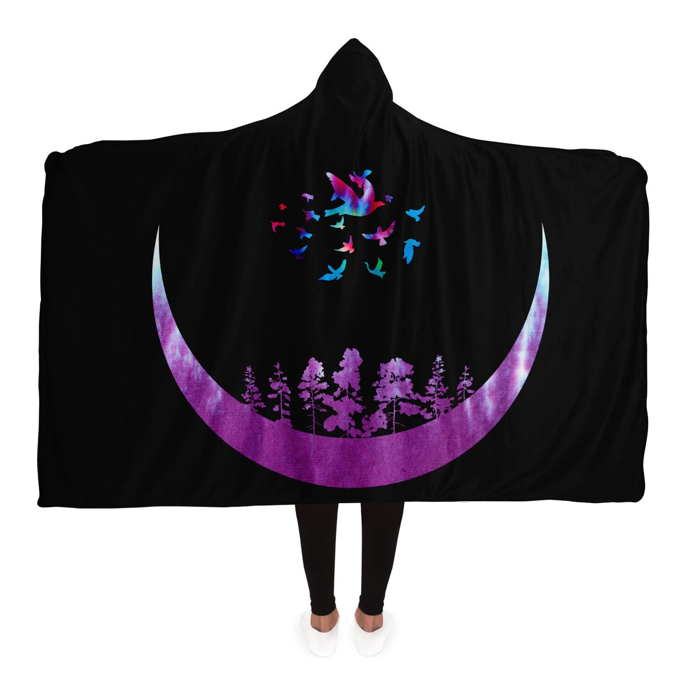 Black witchy 5 Hooded Blanket-Frontside-Design_Template copy