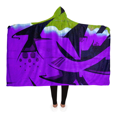 Dark Violet graffiti 16 Hooded Blanket-Frontside-Design_Template copy