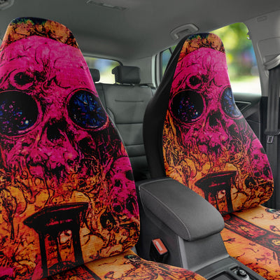 Dark Slate Gray Fantasy Grunge Skulls 2 | Car Seat Covers