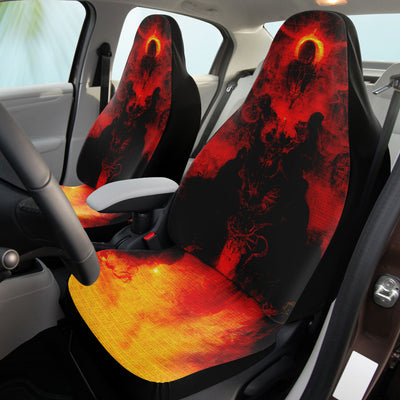 Dark Salmon Lake Of Fire Gothic Horror | Car Seat Covers