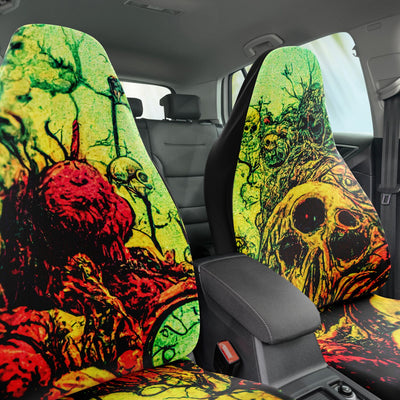 Dark Slate Gray Fantasy Grunge Skulls 1 | Car Seat Covers